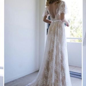 A-line princess wedding dress